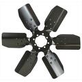 Derale 17 In. Standard Rotation Fan Clutch Fan- Black D65-17117